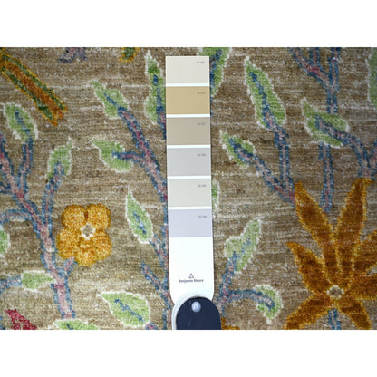 Oushak And Peshawar Wool Hand Knotted Rug Grey No Border 3.1X5.1 -O074910