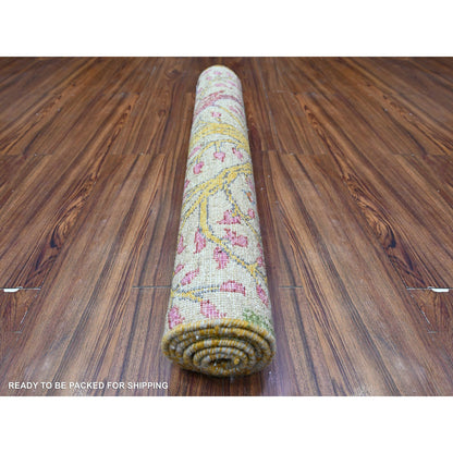 Oushak And Peshawar Wool Hand Knotted Rug Grey No Border 3.1X5.1 -O074910