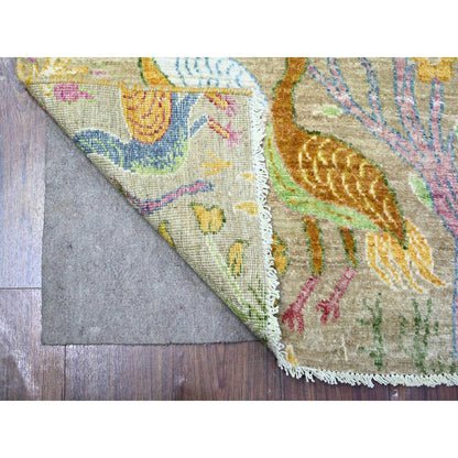 Oushak And Peshawar Wool Hand Knotted Rug Grey No Border 3.1X5.1 -O074912