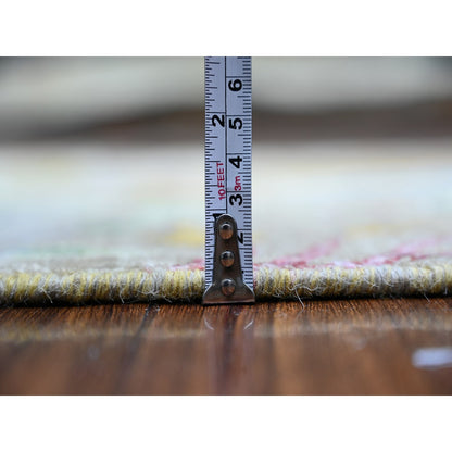 Oushak And Peshawar Wool Hand Knotted Rug Grey No Border 2.7X6.1 -O074916