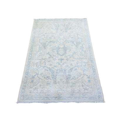 Oushak And Peshawar Wool Hand Knotted Rug Ivory Lexicon Ivory 2.11X4.11 -O074960