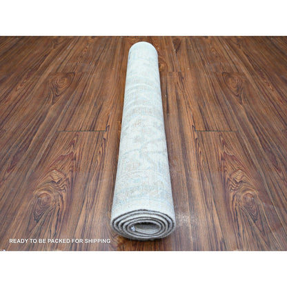 Oushak And Peshawar Wool Hand Knotted Rug Ivory Lexicon Ivory 2.11X4.11 -O074960