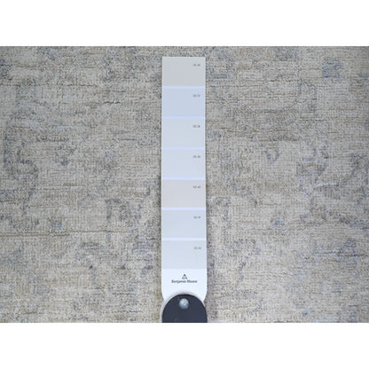 Oushak And Peshawar Wool Hand Knotted Rug Grey Gray 3.0X4.9 -O074962