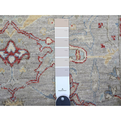 Oushak And Peshawar Wool Hand Knotted Rug Grey Gray 3.1X5.0 -O074969