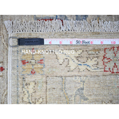 Oushak And Peshawar Wool Hand Knotted Rug Grey Gray 3.1X5.0 -O074969
