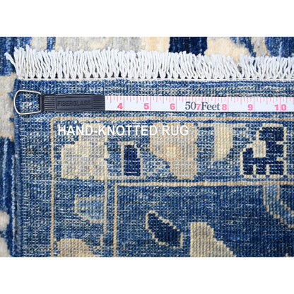 Oushak And Peshawar Wool Hand Knotted Rug Blue Blue 3.0X4.9 -O074970