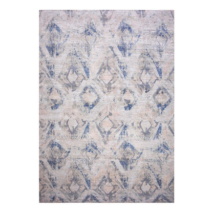 Modern and Contemporary Wool & Silk Hand Knotted Rug Ivory No Border 12.1X15.2 -O075012