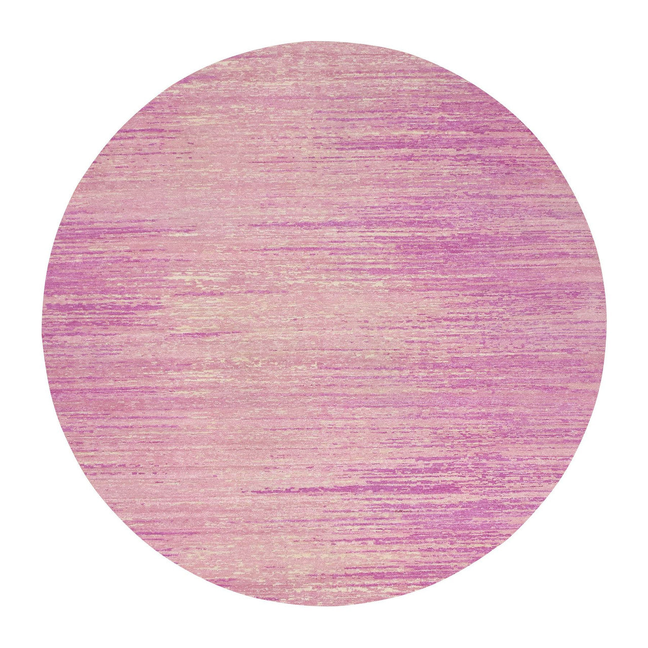 Pink 10'1" x 10'2" Modern and Contemporary Hand knotted Wool Rug - Sku: O075014