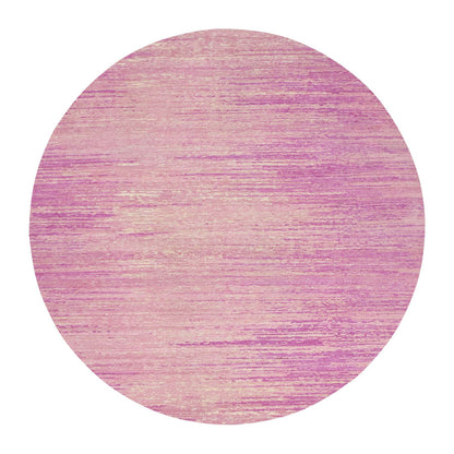 Modern and Contemporary Wool Hand Knotted Rug Pink No Border 10.1X10.2 -O075014