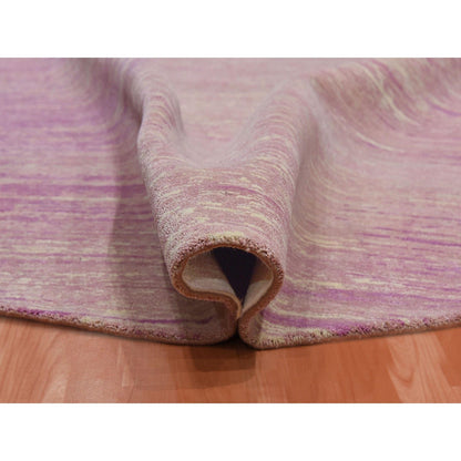 Modern and Contemporary Wool Hand Knotted Rug Pink No Border 10.1X10.2 -O075014