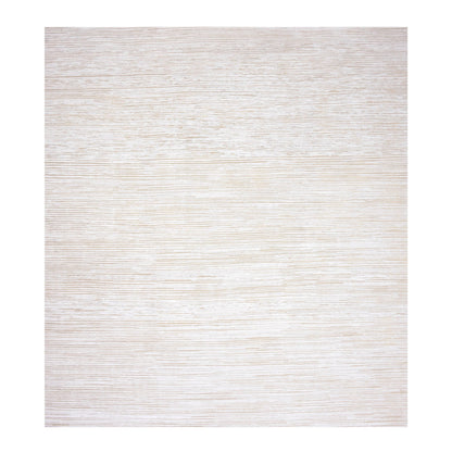 Modern and Contemporary Wool & Silk Hand Knotted Rug Ivory No Border 11.10X11.10 -O075016