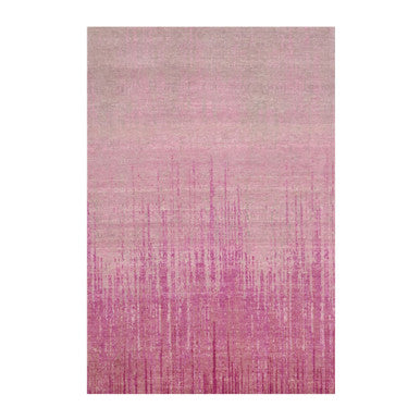 Modern and Contemporary Wool Hand Knotted Rug Pink No Border 4.1X6.2 -O075022