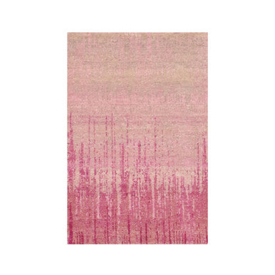 Modern and Contemporary Wool Hand Knotted Rug Pink No Border 2.0X3.2 -O075023