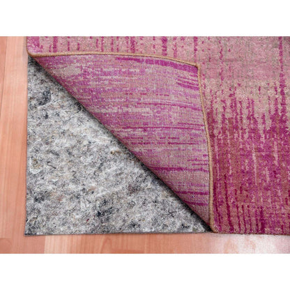 Modern and Contemporary Wool Hand Knotted Rug Pink No Border 2.0X3.2 -O075023