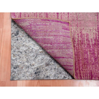 Modern and Contemporary Wool Hand Knotted Rug Pink No Border 2.0X3.2 -O075024