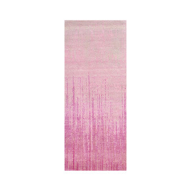 Modern and Contemporary Wool Hand Knotted Rug Pink No Border 2.6X6.5 -O075112