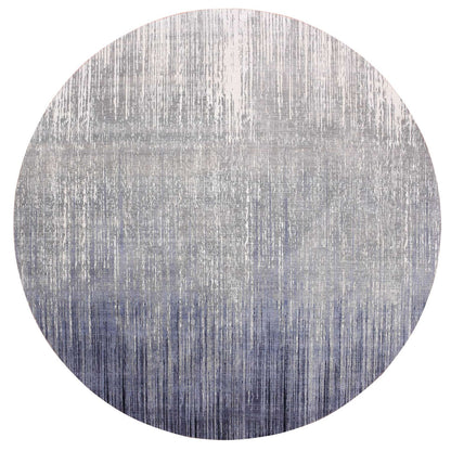 Modern and Contemporary Wool Hand Knotted Rug Grey Gray 12.1X12.2 -O075119