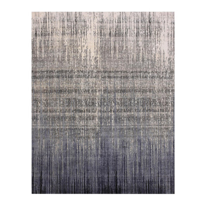 Modern and Contemporary Wool Hand Knotted Rug Grey Brown 8.0X10.3 -O075144