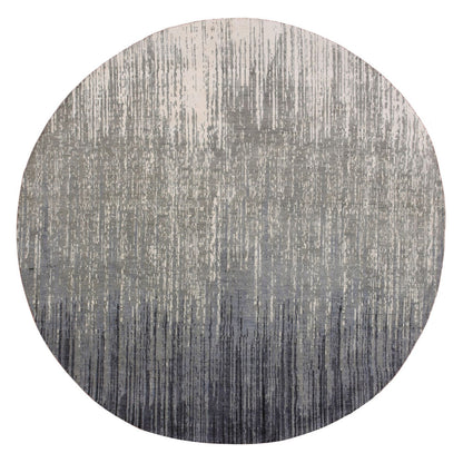 Modern and Contemporary Wool Hand Knotted Rug Grey Brown 7.10X8.1 -O075145