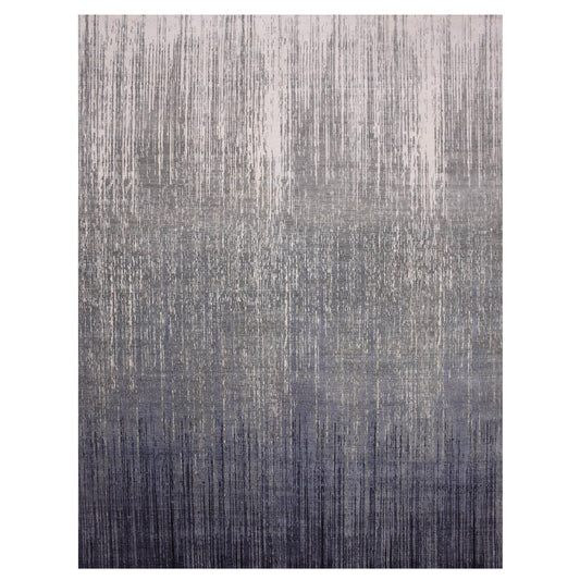 Modern and Contemporary Wool Hand Knotted Rug Grey No Border 12.2X15.0 -O075152