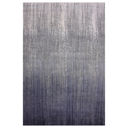 Modern and Contemporary Wool Hand Knotted Rug Grey No Border 12.2X18.0 -O075153