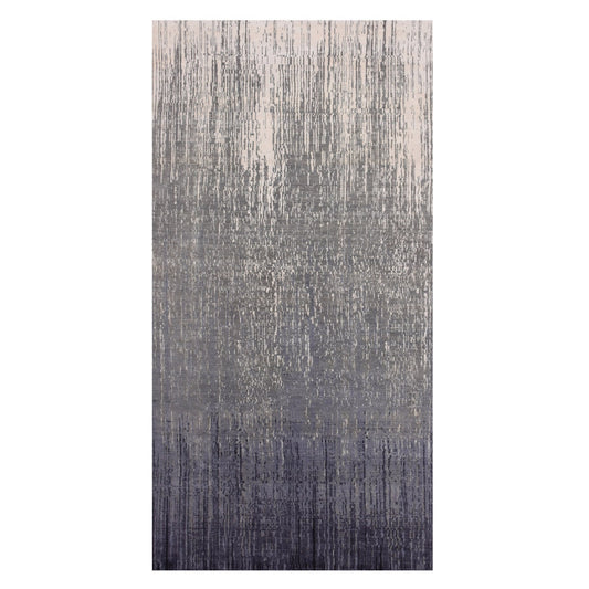 Modern and Contemporary Wool Hand Knotted Rug Grey No Border 6.1X12.1 -O075154