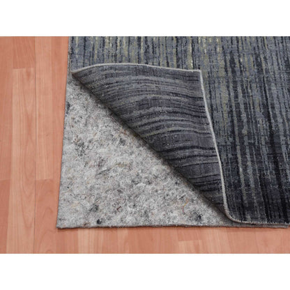 Modern and Contemporary Wool Hand Knotted Rug Grey No Border 2.6X8.0 -O075157