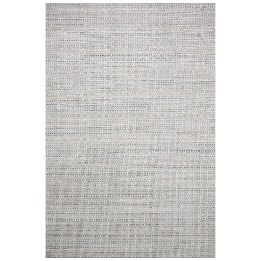 Modern and Contemporary Wool & Silk Hand Knotted Rug Grey No Border 14.0X20.4 -O075173