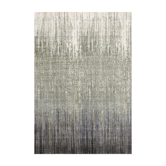 Modern and Contemporary Wool Hand Knotted Rug Grey No Border 6.1X9.2 -O075182