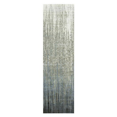 Modern and Contemporary Wool Hand Knotted Rug Grey No Border 2.6X10.2 -O075184