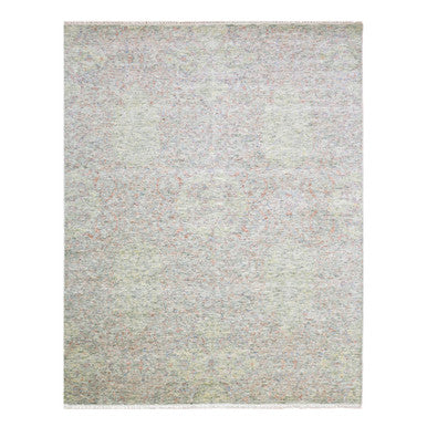 Modern and Contemporary Wool Hand Knotted Rug Grey No Border 8.0X10.2 -O075185