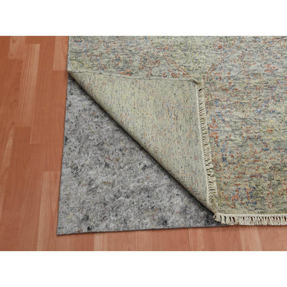 Modern and Contemporary Wool Hand Knotted Rug Grey No Border 8.0X10.2 -O075185