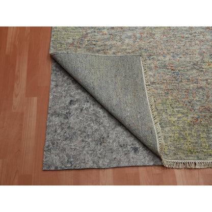 Modern and Contemporary Wool Hand Knotted Rug Multicolored No Border 8.10X12.0 -O075189