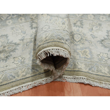 Oushak And Peshawar Silk Hand Knotted Rug Grey Gray 8.6X12.0 -O075193