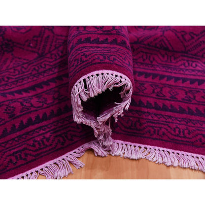 Overdyed & Vintage Cotton Hand Knotted Rug Pink Pink 8.0X9.7 -O075212