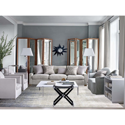 Modern and Contemporary Wool Hand Knotted Rug Grey No Border 10.1X14.2 -O075252