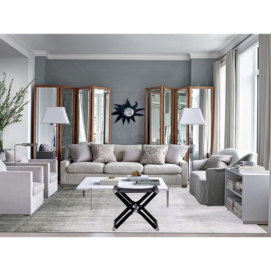 Modern and Contemporary Wool & Silk Hand Knotted Rug Grey No Border 10.0X14.0 -O075257