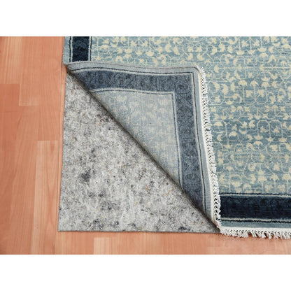 Modern and Contemporary Wool Hand Knotted Rug Blue Navy Blue 3.1X5.1 -O075258