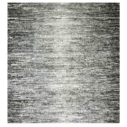 Modern and Contemporary Wool & Silk Hand Knotted Rug Black No Border 6.0X6.1 -O075284