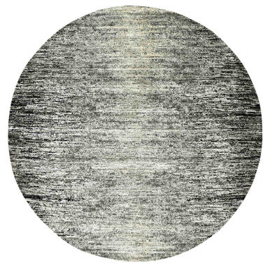 Modern and Contemporary Wool & Silk Hand Knotted Rug Black No Border 10.0X10.0 -O075286