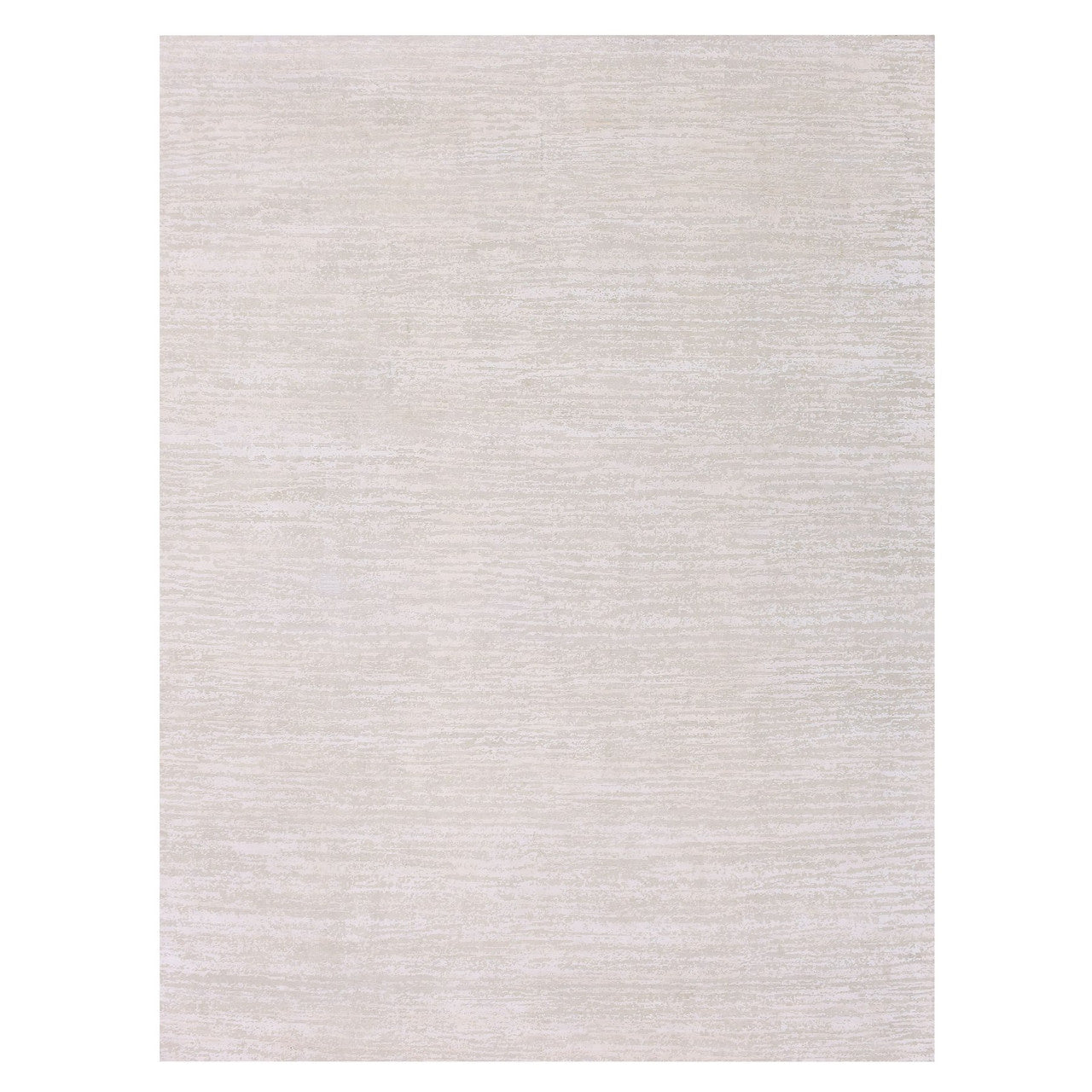 Ivory 8'10" x 11'10" Modern and Contemporary Hand knotted Wool/Silk Rug - Sku: O075298