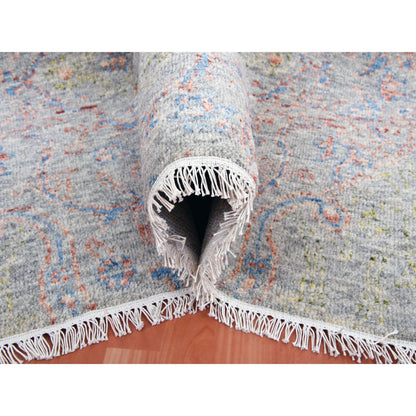 Oushak And Peshawar Wool Hand Knotted Rug Grey No Border 9.1X12.1 -O075303