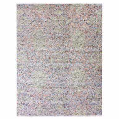 Oushak And Peshawar Wool Hand Knotted Rug Grey No Border 9.0X11.10 -O075305