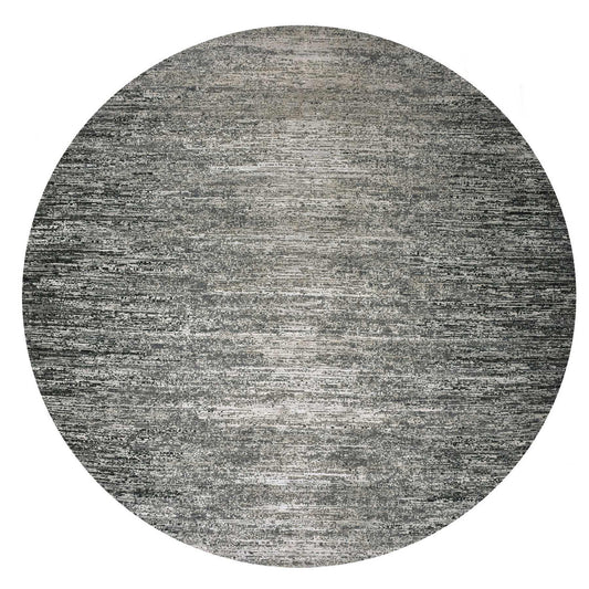 Modern and Contemporary Wool & Silk Hand Knotted Rug Black No Border 11.11X12.0 -O075337
