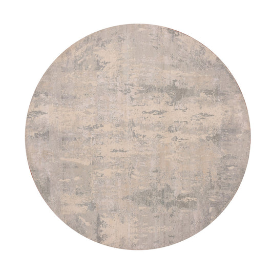 Modern and Contemporary Wool & Silk Hand Knotted Rug Grey No Border 8.2X8.2 -O075345