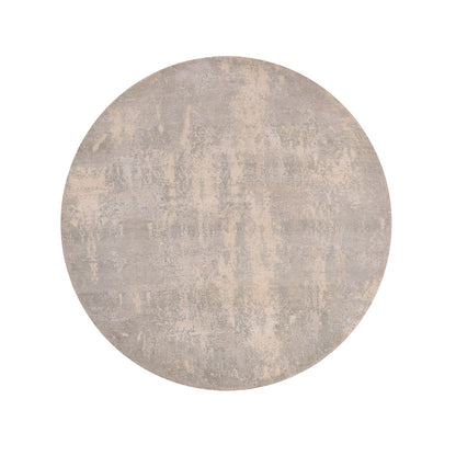 Modern and Contemporary Wool & Silk Hand Knotted Rug Grey No Border 6.2X6.3 -O075347