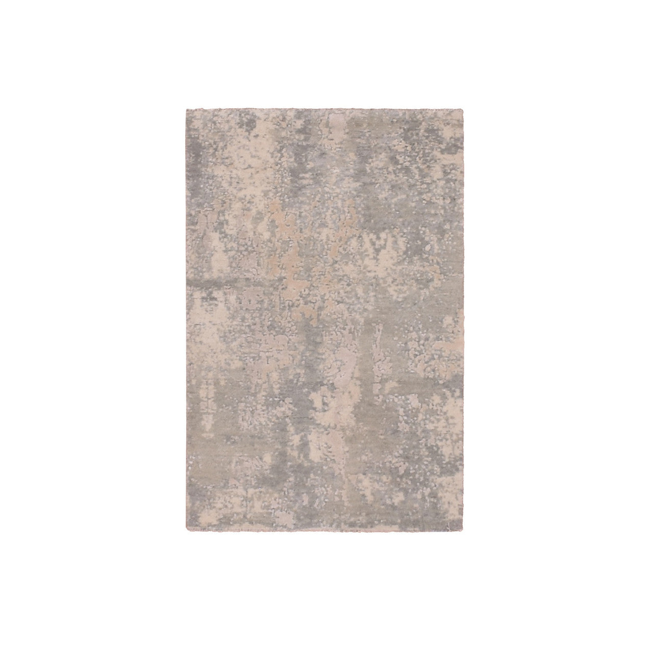Modern and Contemporary Wool & Silk Hand Knotted Rug Grey 2.0x3.1 -O075351