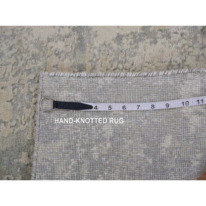 Modern and Contemporary Wool & Silk Hand Knotted Rug Grey 2.0x3.1 -O075351