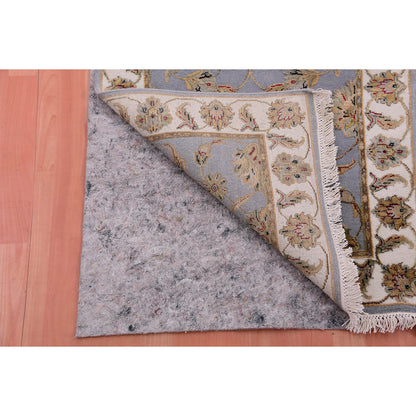 Rajasthan Wool Hand Knotted Rug Blue Ivory 2.7X18.8 -O075365