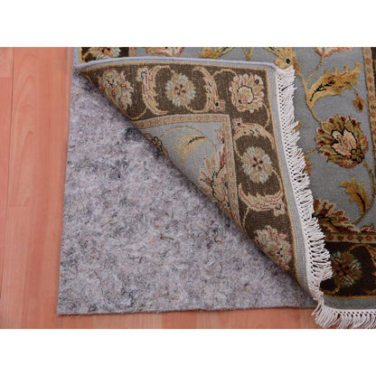 Rajasthan Wool Hand Knotted Rug Grey Brown  2.8X20.8 -O075371